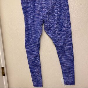Zella Womens Stretch mid hi rise full length Leggings blue purple XL